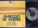 FABRIZIO DE ANDRE EP MADE IN PORTUGAL 45 PS 7 1968 * CARO AMORE * ITALIAN
