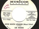 Northern Soul Funk 45 LEE MOSES 