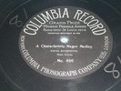 Columbia Phonograph #890 A CHARACTERISTIC NEGRO MEDLEY /one sided 78rpm record