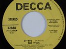 Rock 45 WHO My Wife DECCA HEAR