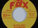 Rockabilly/Instrumental Tittyshaker 45 DANNY ZELLA Wicked Ruby FOX VG++/VG+ HEAR