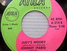 JOHNNY PARIS & the HURRICANES Judy's Moody / I Love You ROCK & ROLL 45 e719