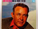 JIM REEVES He'll Have To Go LP RCA VICTOR INDIA RARE IMPORT VINYL 1962 VG+