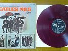 JAPAN ODEON RED WAX   THE BEATLES / NO.5  Free Shipping