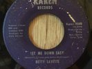 BETTY LAVETTE northern soul funk 45 Let Me Down Easy / Ticket To The Moon  Karen