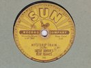 78 RPM Little Junior's Blue Flames SUN 192 Mystery Train  *