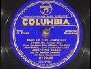 78 RPM --Josephine Baker (with Comedian Harmonists), Columbia 4119-M, E+  Jazz