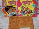 VINTAGE 1969 HANNA BARBERA BANANA SPLITS 45 RPM 2 RECORDS & ORIGINAL RARE MAILER