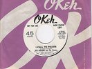 * PROMO Otis Williams & The Charms 45 I Fall To Pieces OKEH sleeve EX to M- R&B