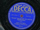 MOANA SERENADERS - the Beauty Hula/McINTYRES HARM - Let's Go For Broke - 10
