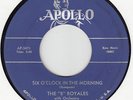 5 ROYALES - WITH ALL YOUR HEART - APOLLO 45 467 EX DOO WOP  HEAR IT