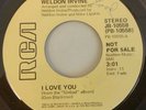 Weldon Irvine I Love You RCA JB-10558 Promo. NM