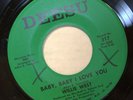 WILLIE WEST baby I love you / face the music 45 on DEESU -- northern deep soul –