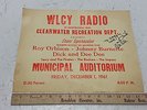 DICK & DEE DEE Autographed poster / ROY ORBISON / JOHNNY BURNETTE 1961  WLCY