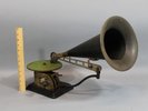 Antique Working, Standard Type AU Talking Machine Phonograph & Horn, NR