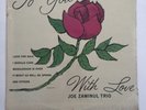 Super RARE Joe Zawinul Trio SEALED To You With Love Strand Records Original