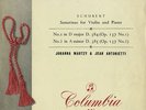 Schubert:Sonatinas No.1 & 2/Johanna Martzy(vn)Jean Antonietti(pf)/33CX 1359