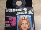 SP France GALL en allemand Das war eine schöne Party Poupée de cire Eurovision