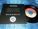 1980 AC/DC Back In Black 7/45 **PROMO COPY DJs** PORTUGAL UNIQUE SLEEVE RARE