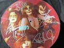 KISS SIGNED PICTURE DISC LP -  ALBUM RECORD - PAUL,GENE, ACE & PETER - RARE