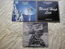 URIAH HEEP - 3 X LP's (Demons & wizards, Live (2LP), Conquest) UK origs VGtoEX-