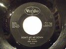 Soul 45 Collector-FRED HUGHES-DON'T LET ME DOWN-VEE JAY-Hear