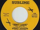 Crossover Soul 45 - Bobby Sansom - Don't Leave - Sublime - VG++ mp3