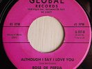ROSE DE PERSIA Although I Say I Love You RARE mod soul popcorn 45 Global *HEAR*