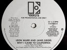 LEON WARE Why I Came to California M- Elektra WLP Promo *HEAR* rare modern soul