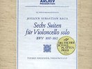 Bach: Six Suites for Violoncello solo  Pierre Fournier    Archiv Box SAPM  3 LP