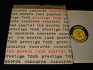 Modern Jazz Quartet-Concorde-ORIG. 1955 Prestige W. 50th St. DG LP-CLEAN