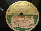 Rare 1940 WWII Radio broadcast only 78 Ignace Paderewski Polish relief fund HEAR