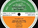CARAVAN live on Side 2 BBC Pick Of Pops 343 UK 1971 LP UK SLADE SWEET ROY HARPER