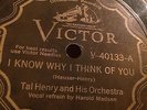 HOT JAZZ 78 RPM Victor 40133 TAL HENRY N Carolinians I Know WHy I Think of U V+