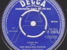ROLLING STONES - UK DEMO of 1st Ever Record “Come On” 45 DECCA A-Label NEAR MINT