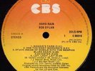 BOB DYLAN - RARE IRISH PRESSED LP - HARD RAIN - CBS - LAY LADY LAY