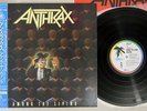 ANTHRAX AMONG THE LIVING ISLAND R28D 2063  Japanese Pressing OBI