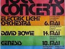 SUPER ROCK CONCERTS - 1978 - Konzertplakat - Genesis - David Bowie - Jethro Tull