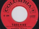 Carmen McRAE take five 45 killer R&B Dave Brubeck MOD JAZZ hear ?