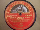 DB 9438/20 Beethoven Cello Sonata in D Major / Fournier / Schnabel 3 x 78rpm