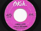 Northern Soul 45 LITTLE RICHARD I Need Love/The Commandments Of Love HEAR Okeh