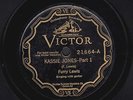 FURRY LEWIS Kassie Jones Part 1/Kassie Jones Part 2 VICTOR 21664 E- rare 78 RPM