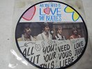 Vtg Beatles All You Need Is Love 45 Vinyl Picture Disc Record RP 5620 PARLOPHONE