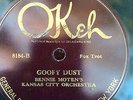 Okeh 8184 Bennie Moten KansasCity Orch GOOFY DUST/Tulsa Blue 78 rpm 1924 E-HOT