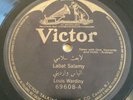 Victor Arabic 78rpm Record # 69608 Arabian Tenor Louis Wardiny