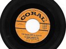 The Johnny Burnette Trio The Train Kept A-Rollin'/Honey Hush 1956 Coral 45 RARE