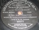 Columbia Phonograph #35077 IF YOU BUT UNDERSTAND (russian)one sided 78rpm record
