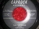 HANK HARRAL rockabilly 45 - TANK TOWN BOOGIE on Caprock - NM cond.