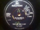 THE TAGES  - TREAT ME LIKE A LADY **RARE TYPO** 45 Vinyl Mod Beat NO RESERVE
