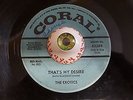 THE EXOTICS 45 That's My Desire CORAL 1961 Northern Soul POPCORN Promo 62268